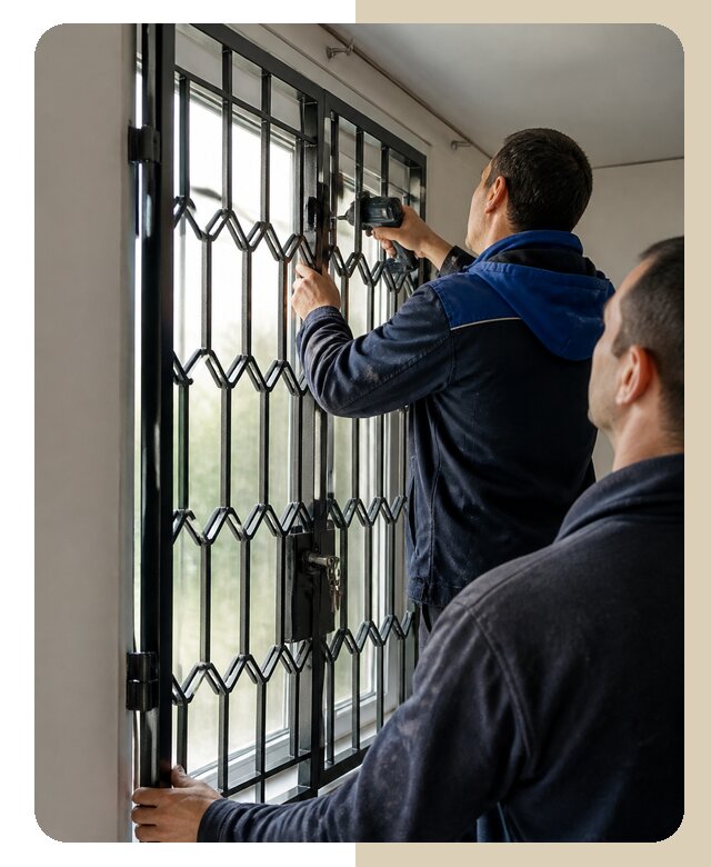 Установка распашных решеток в Ступине цена от 6756 р. | ДвериЛегко-Стп